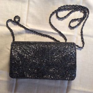 Gorgeous Sasha beaded evening shoulder bag. NWOT
